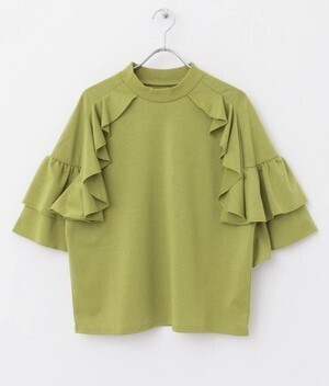 KBF フリルショルダーTEE