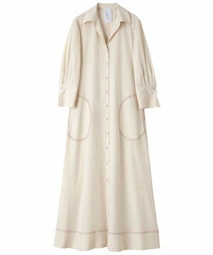 S sybilla カラーステッチ シャツドレス