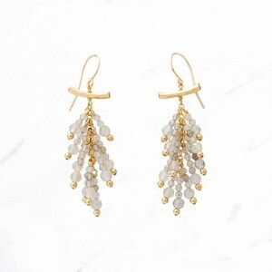 NATURALI JEWELRY コニファーピアス　ラブラドライト