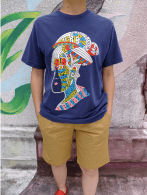 OTACCIMAN des PLIME 芸者～色に魅せられて～～Tシャツ 　C/#アッシュネイビー