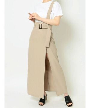 MURUA ワンショルサスペンダーラップキュロット