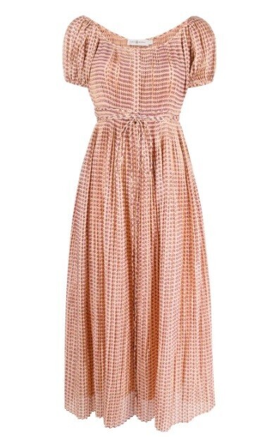 Tory Burch フローラル プリーツドレス
