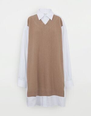maison margiela スプライスド オーバーサイズ シャツ