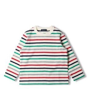 moujonjon 男の子トップス３点セット ボーダーの長袖Tシャツ