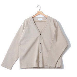 MANUAL ALPHABET ALL TIME KNIT" SNAP CARDIGAN