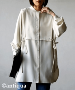 antiqua ヨークデザインシャツ シャツ レディース トップス・pk-00819