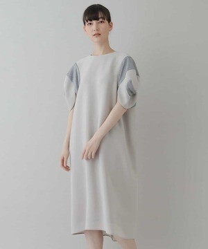 HIROKO KOSHINO 【日本製】メサージュダブルクロスドレス