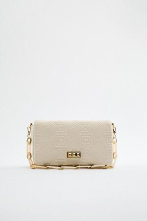 ZARA エクリュミニバッグ