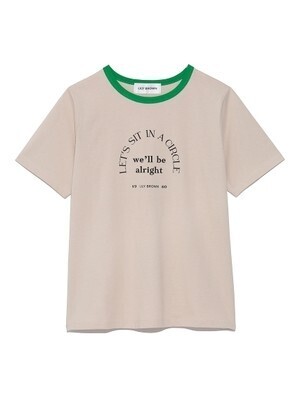 Lily Brown タイポグラフィリンガーＴシャツ