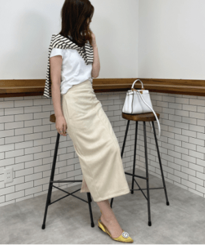 Dolce. スウェードスカート【ivory】S