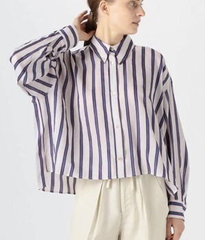 ISABEL MARANT ストライプビッグシルエットシャツ