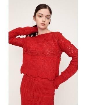SLY CROCHET トップス クロシェ