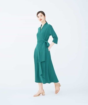 Sybilla 【sybilla the dress】カシュクールストレッチドレス