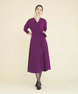 Sybilla カシュクールストレッチドレス