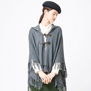 MACKINTOSH PHILOSOPHY フリンジニットフリンジニットポンチョ