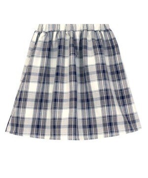 lulpini kids　チェックフレアスカートパンツ