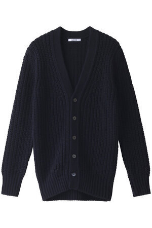 SLOANE 【UNISEX】3G畦編みコットン×アクリルVネックカーディガン