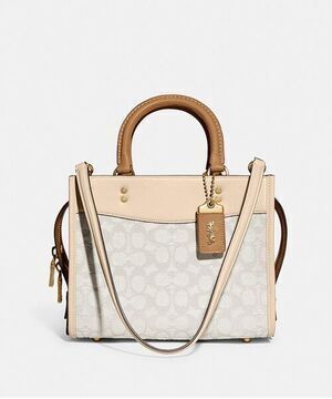 COACH ローグ 25 シグネチャー テキスタイル ジャカード