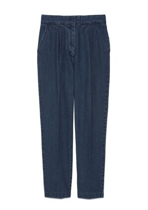 MilaOwen ハイウエストセンタープレスデニムパンツ