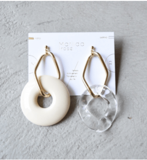 Matilda rose Acryl asymmetry/イヤリング
