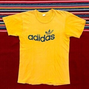 adidas 70's adidas 両面プリント ビンテージ Tシャツ