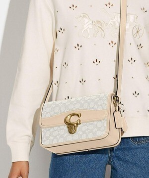 COACH ストゥディオ ショルダー バッグ シグネチャー ジャカード