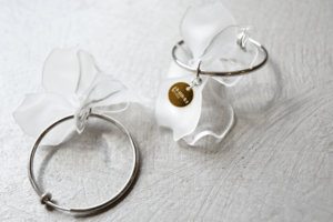 Matilda rose clear prtal hoop　/イヤリング