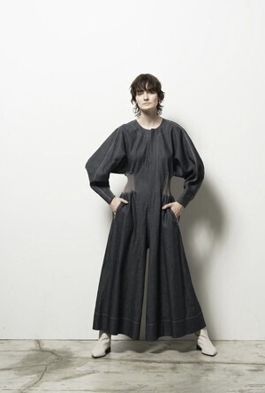 divka Linen Cotton Denim Jump Suits