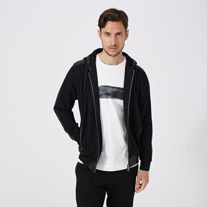 5351POUR LES HOMMES コンビネーションレザーパーカー