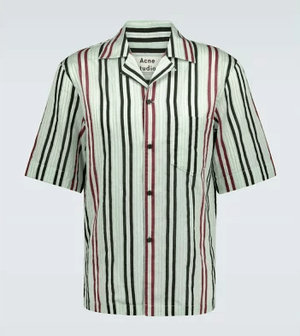 Acne Studios Candy Striped Short-Sleeved Shirt