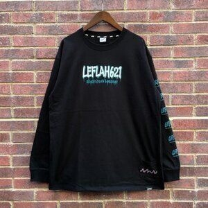 LEFLAH drip logo message long tee