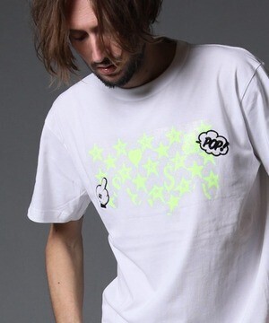 STUD MUFFIN mt7535-5.6ozコットン天竺 ドリップジェル&パッチ SS Tシャツ