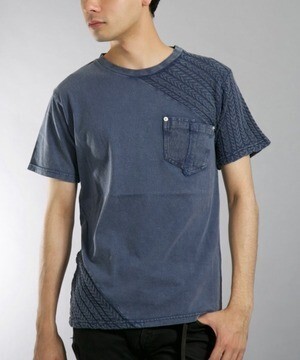 CERCA リブニット切替半袖Ｔシャツ