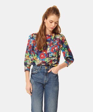 TARA JARMON Pop flowers blouse