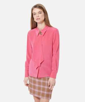 TARA JARMON Crepe de chine blouse