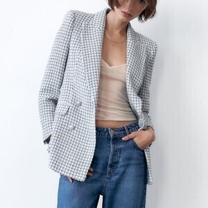 ZARA ダブルブレスト ブレザー