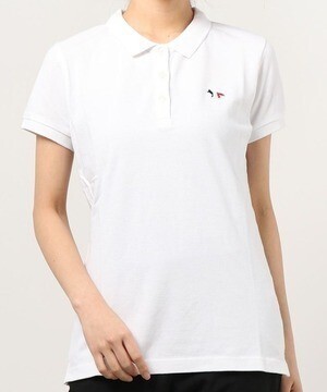 Maison Kitsune POLO TRICOLOR FOX PATCH