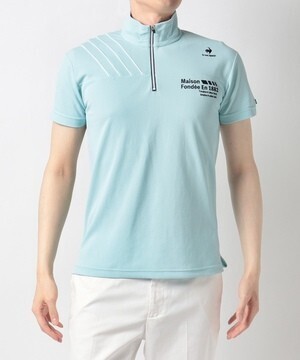 le coq sportif GOLF サンスクリーンハーフジップ半袖シャツ(吸汗速乾/UVケア(UPF15)/遮熱)