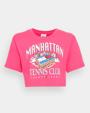 Tommy Jeans SUPER CROP TENNIS - Print T-shirt