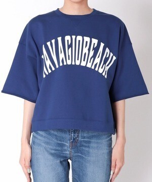 DRESSLAVE NAVAGIOBEACH urake tee(フロントロゴ裏毛トップス)