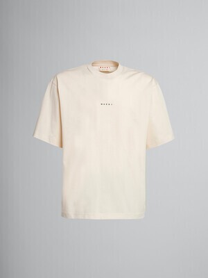 MARNI ベージュバイオコットンジャージー Tシャツ