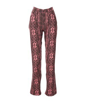 HYSTERIC GLAMOUR SKULL PYTHON柄 フレアパンツ