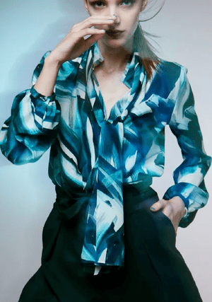 Akiko Ogawa シルクシャツ