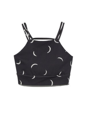emmi 【emmi yoga】MOON柄ブラトップ