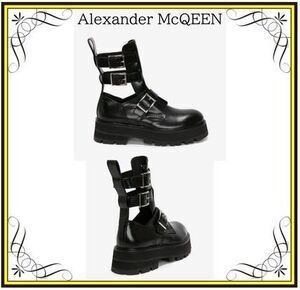 Alexander McQueen 【Alexander Mcqueen】レイヴ バックルブーツ (alexander mcqueen/ブーツその他) 700078WIC631081【BUYMA】