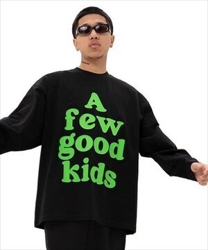 A FEW GOOD KIDS ドリップサークルロゴロングスリーブTシャツ