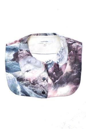 CARVEN シルク 付け襟 36