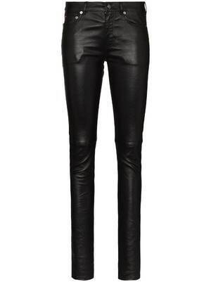 SAINT LAURENT レザー スキニーパンツ