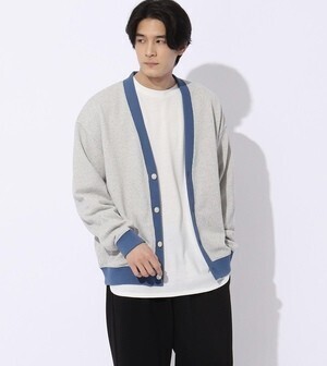 THE SHOP TK 粗杢ワッフルカーディガン