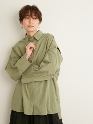 emmi 【emmi atelier】デザインオーバーシャツ